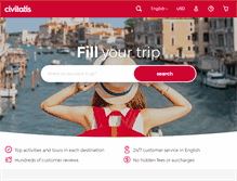 Tablet Screenshot of civitatis.com